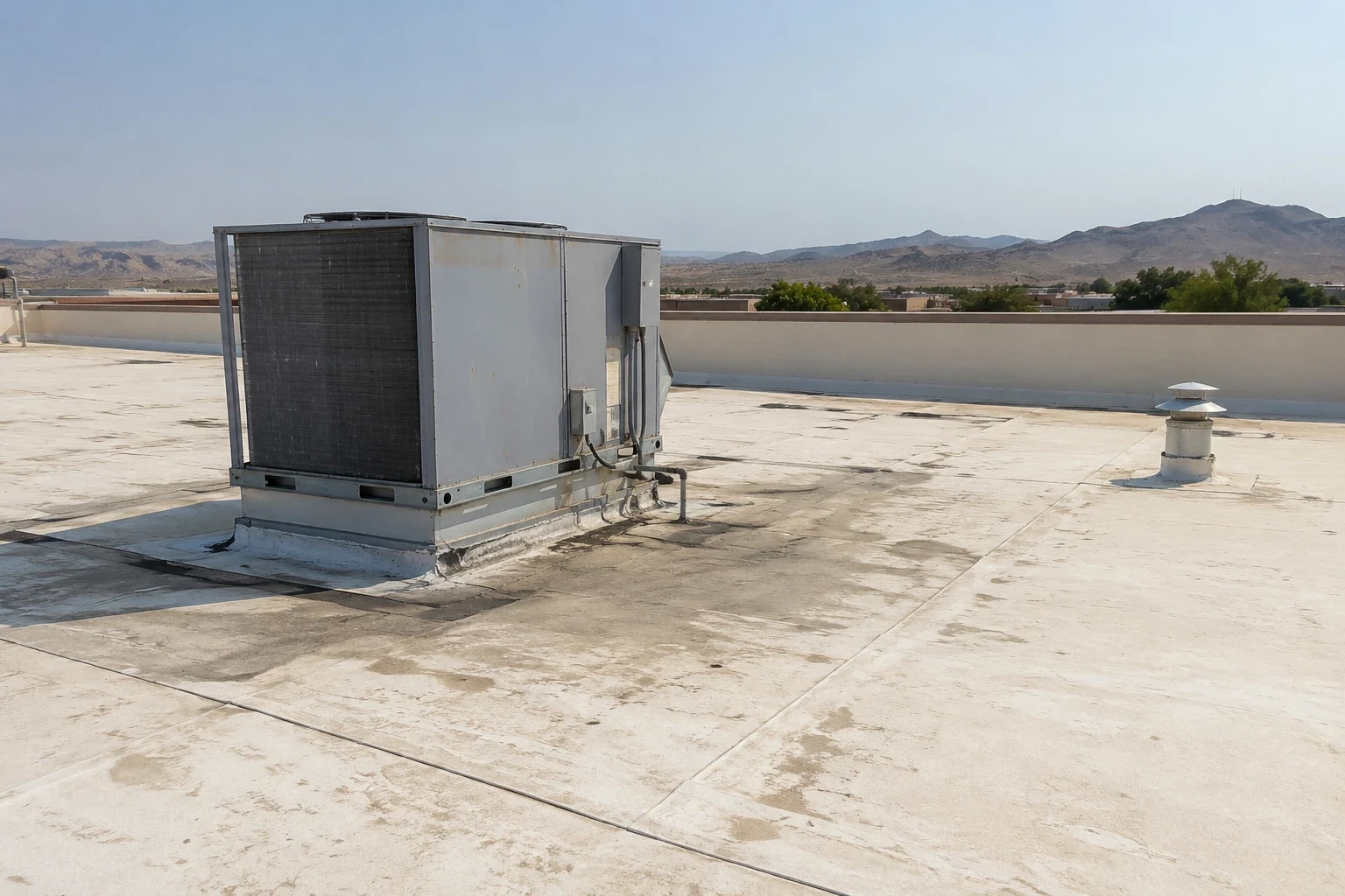 Large commercial roof